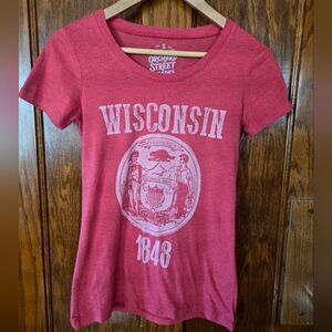 Wisconsin 1848 T Shirt Vintage SMALL